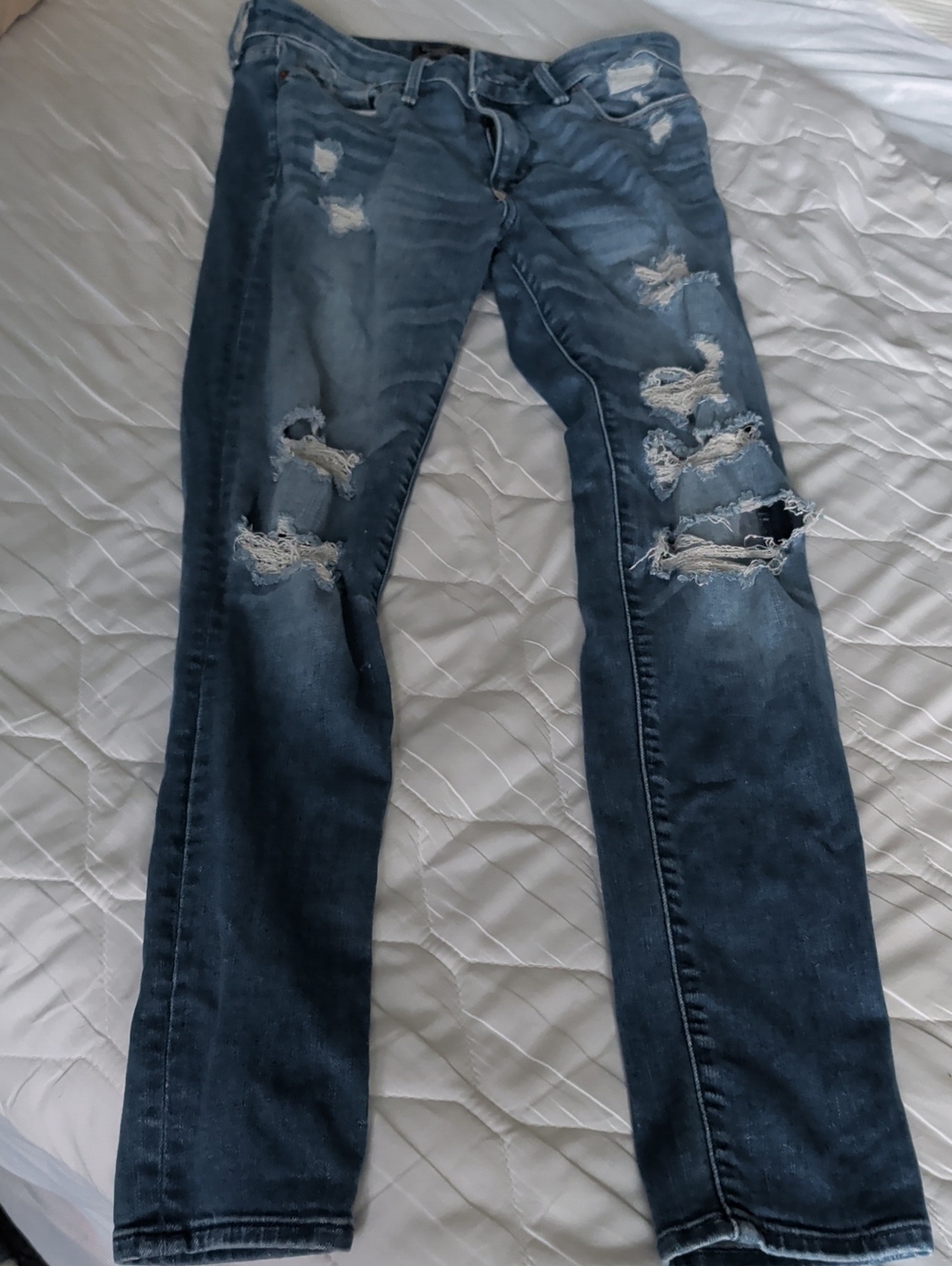 Abercrombie & Fitch Harper Super Skinny Jeans - Blue Wash